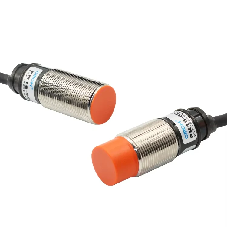 OMCH Proximity Switch Sensor PR18 Series Inductive Metal Type PR18-5DN PR18-8DN M18 Cylindrical Waterproof Anti-Dust DC12-24V