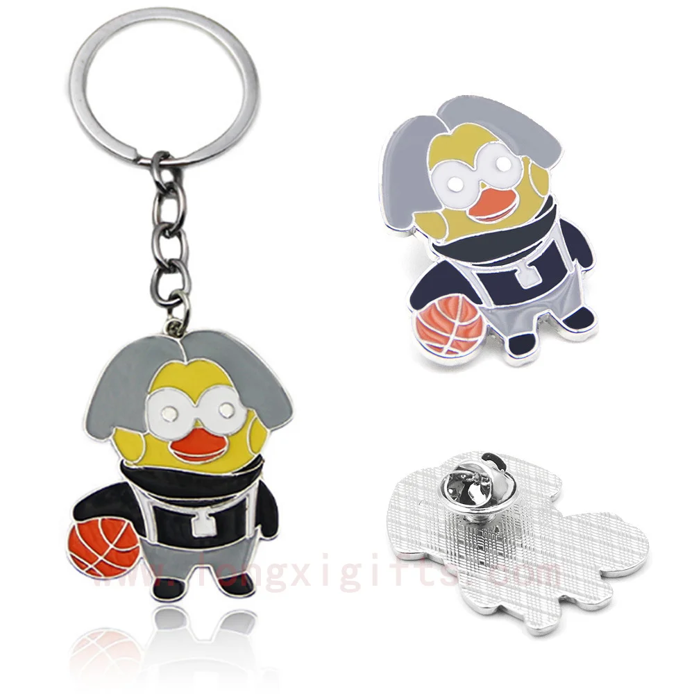Customized Wholesale, Basketball Practitioners Keychains, Brooch Badges, Heart Pendants, Bag Accessories
