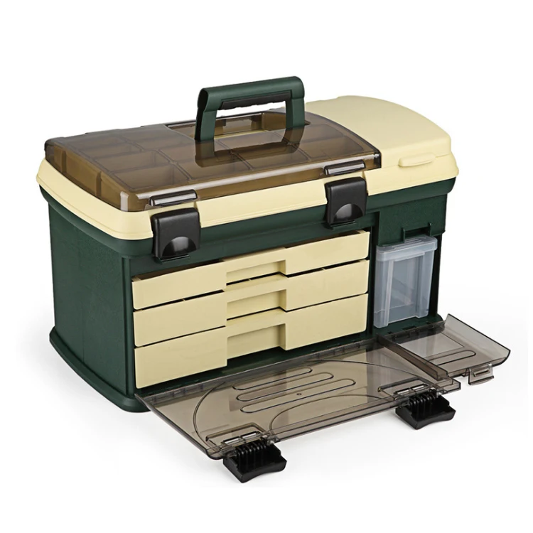 WEIHE high quality wholesale sea solid material food grade hooks set large capacity fishing box for bait