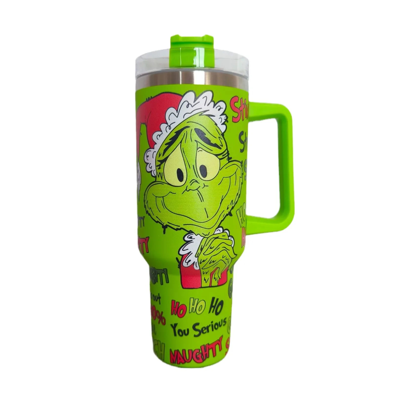 Grinch 40 унций автомобильный термос из нержавеющей стали большой емкости 5D Рождественская серия Ge чашка для льда