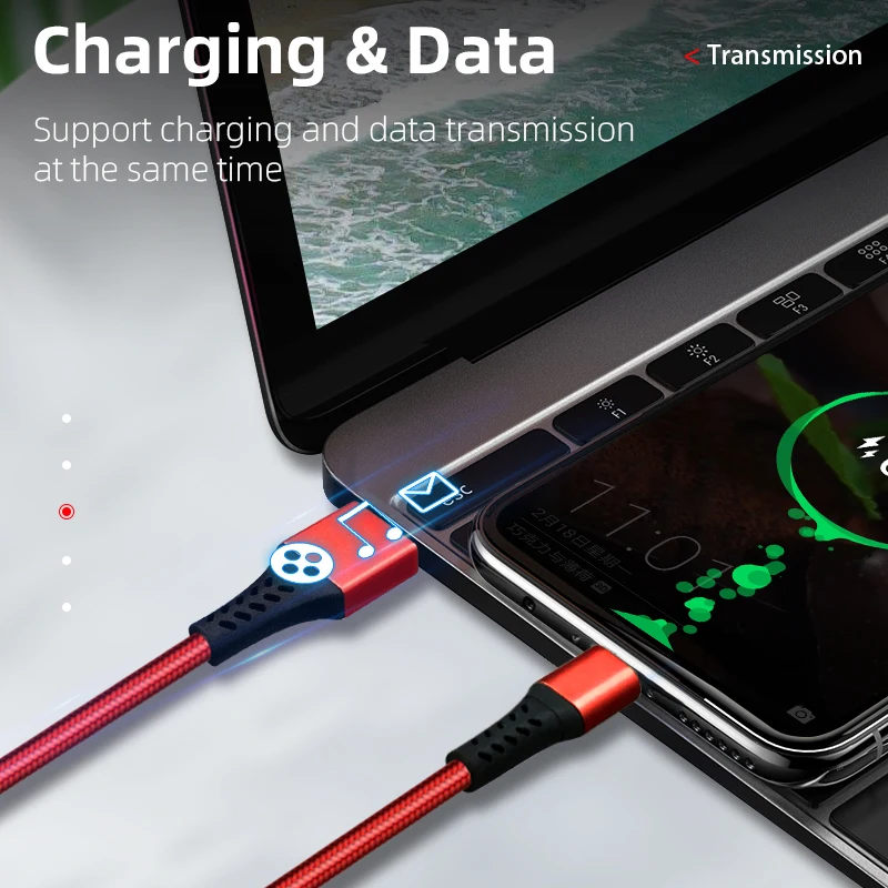 Тип C зарядный usb кабель для передачи данных c быстрое зарядное устройство Шнур Type мобильных