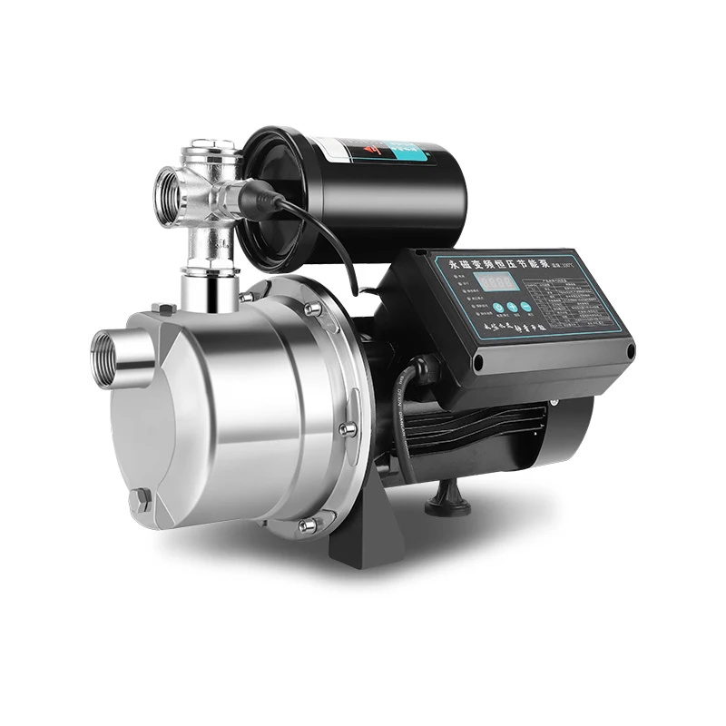 Factory Price 220V Stainless Steel Permanent Magnet Brushless Variable Frequency Intelligent Booster Pump for Household