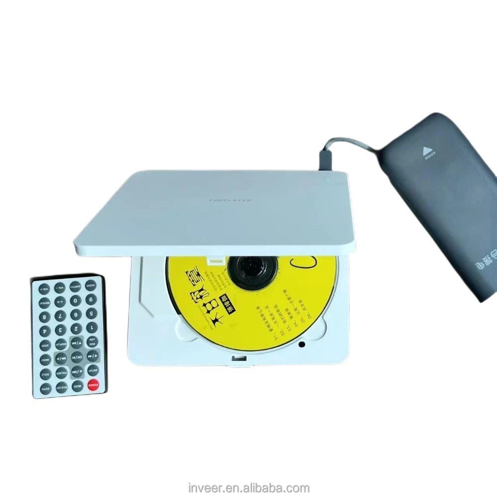 inveer new  USB C power supply Mini CD DVD player with speaker and Multi-Media function model M3S