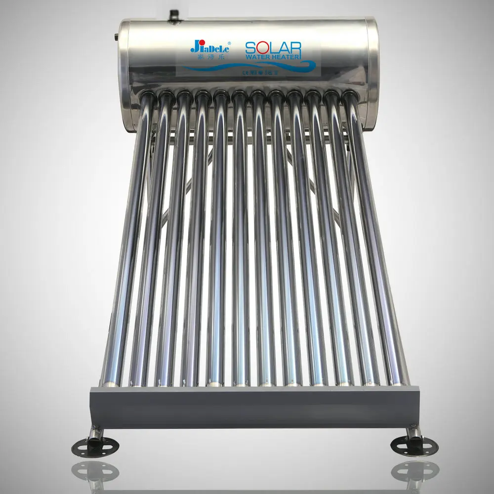 JIADELE solar thermal hot water heating Chauffe Eau solar collector heat pipe Unpressurized Evacuated Tubes Solar Water Heater