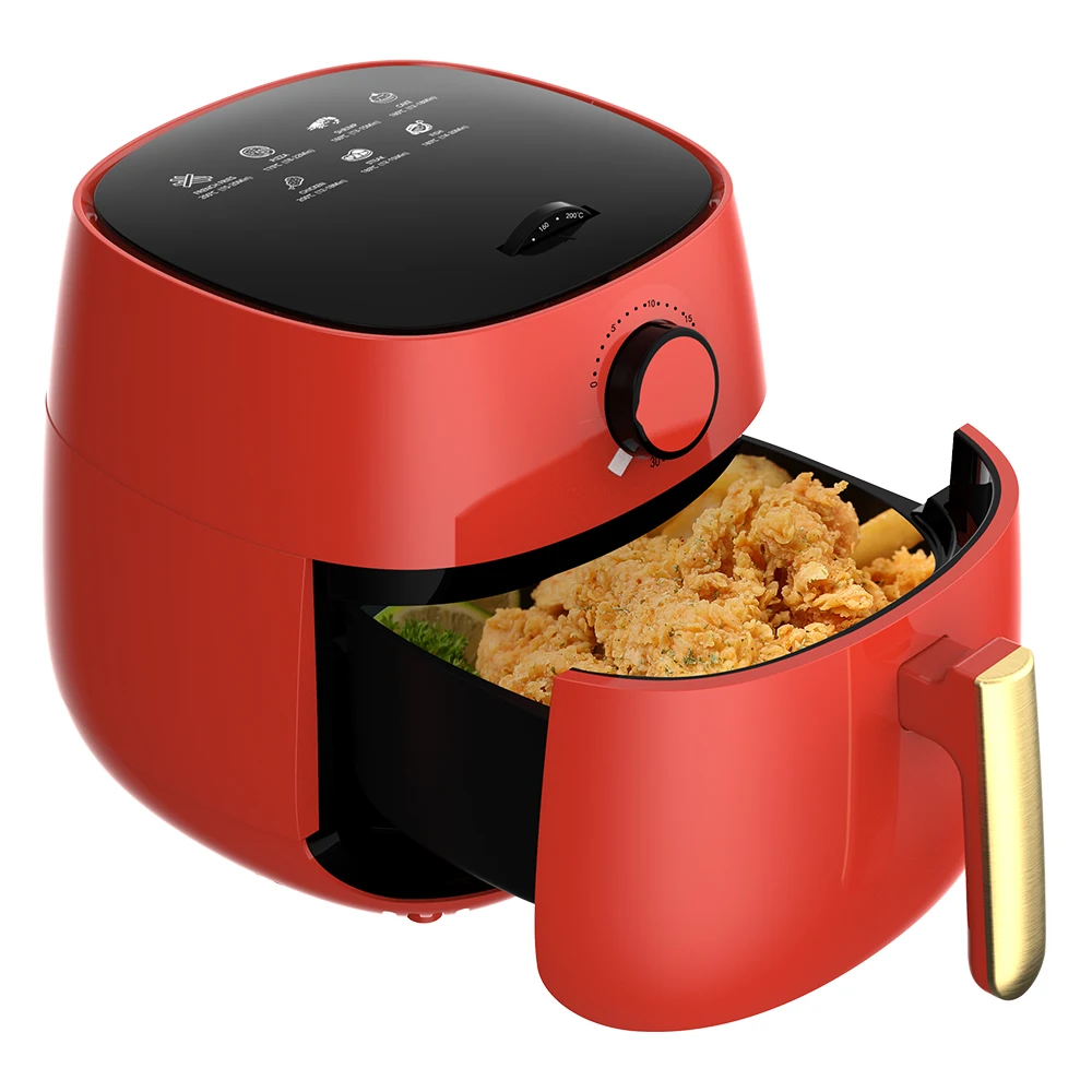 Ceramic Coating Factory Electronic Manual 4L Air Fryer Mechanical Small Kitchen appliance