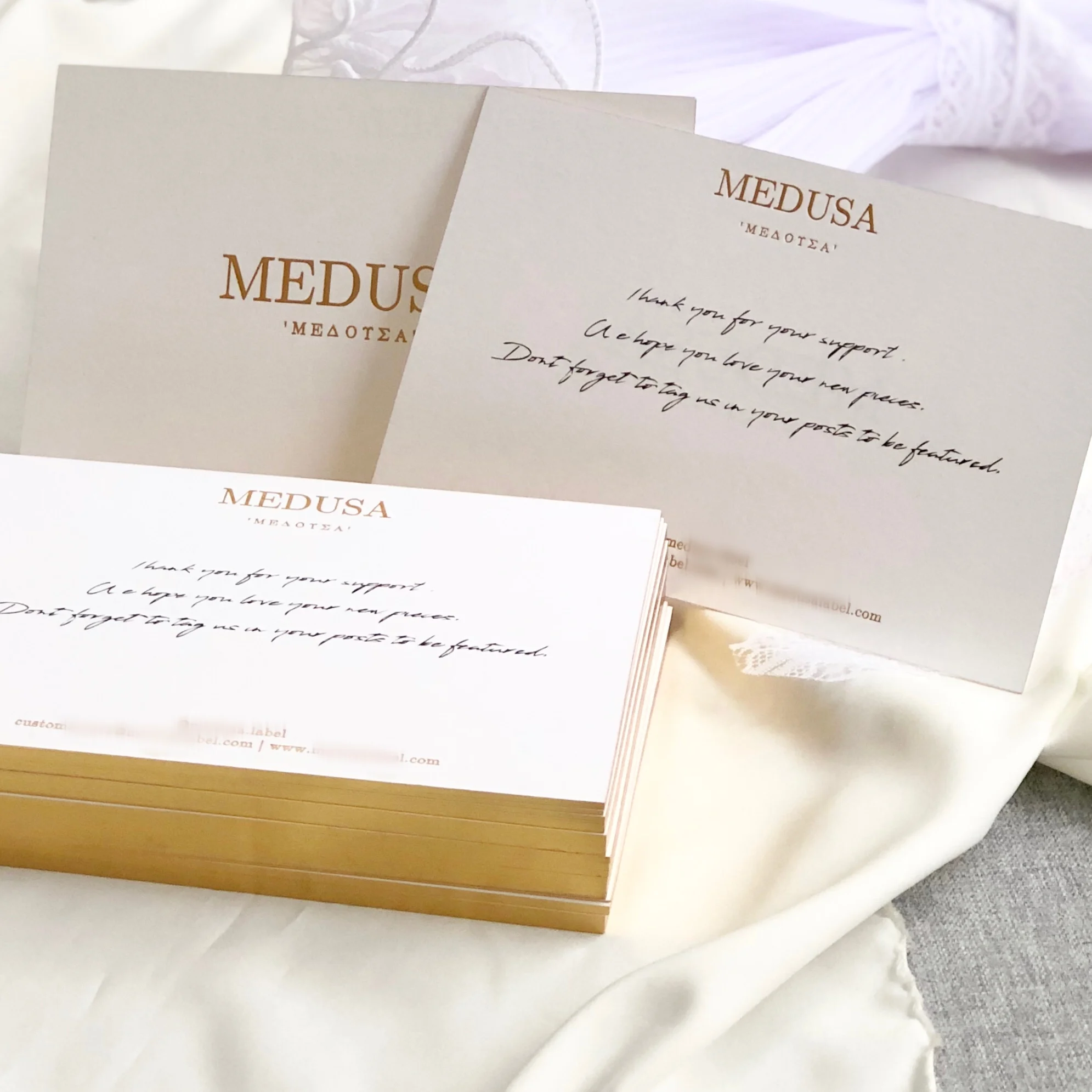 customized post card with printing logo gold foil thank you for your order cards for custom thank you card for business