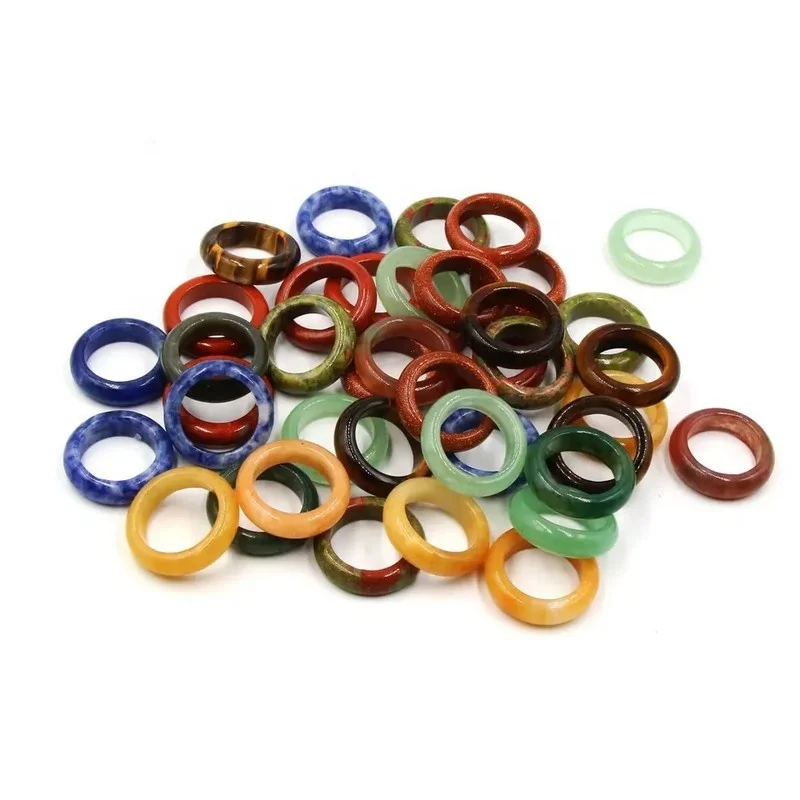 Кольцо из натурального кристалла, кольца из драгоценных камней, кольца из розового кварца, агата, аметиста, натурального камня