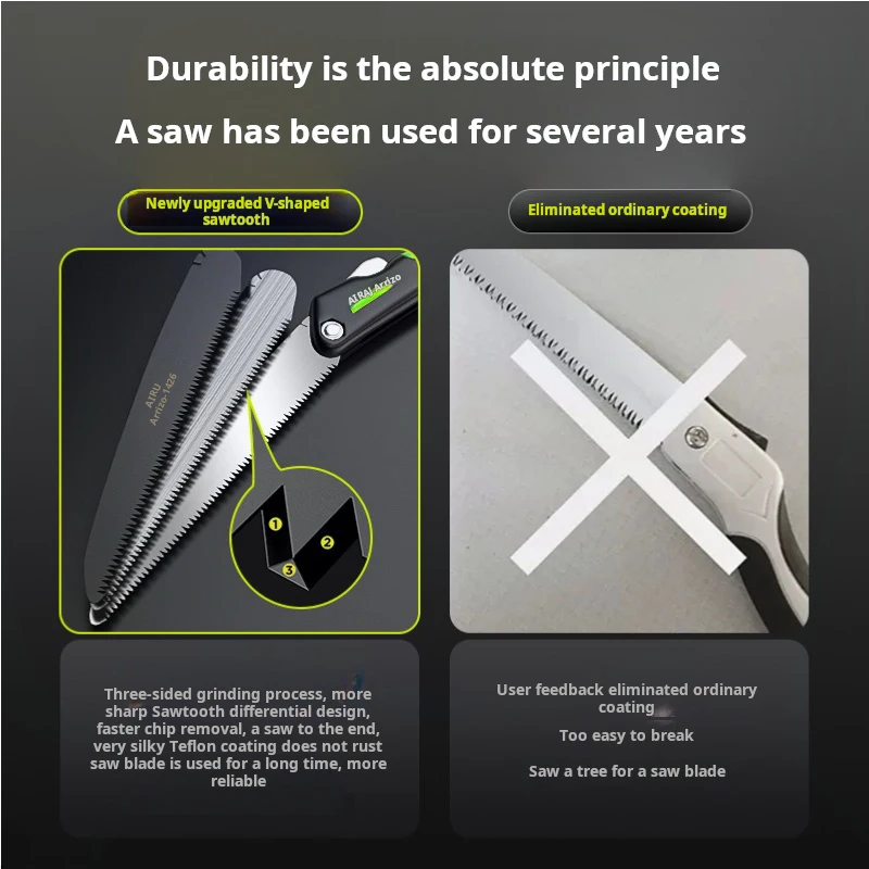 New folding saw SK9 steel sharp and wear-resistant portable household hand saw woodworking saw
