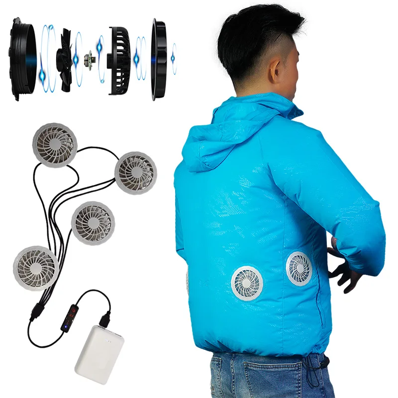 2022 Hot Sale Factory Cheap Price Summer Air Conditioner Cooling Clothing Work Cooling Clothing Jacket Men Clothes