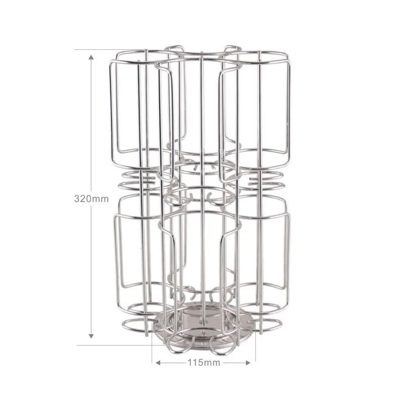 Wholesale Standing Type 64pcs Metal Coffee Capsule Holder