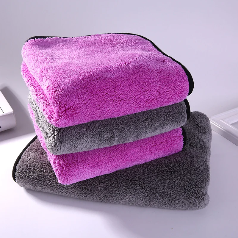 Wholesale Super Water Absorbent car cleaning products 40*60cm 800gsm Microfiber Car Detailing Polishing kit Towel Wax Cloth