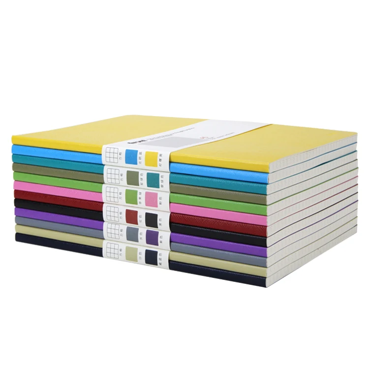 
Hot selling custom journal book printing A5 PU softcover ruled dot grid blank office stationery students notebooks 