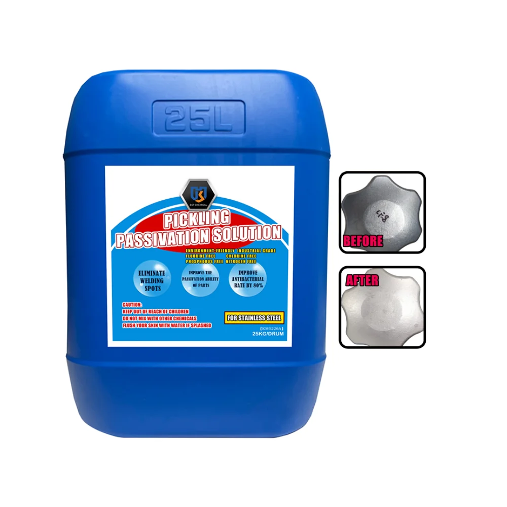 Fluorine free stainless steel pickling rust remover agent anti rust passivator chemical