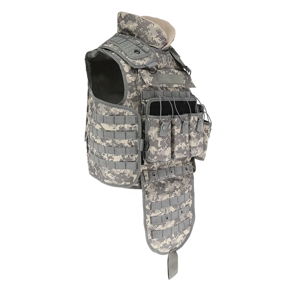 Double Safe ACU Camouflage Full Protection Hunting Other Personal Defense Equipment Comprehensive Protective Tactical Molle Vest