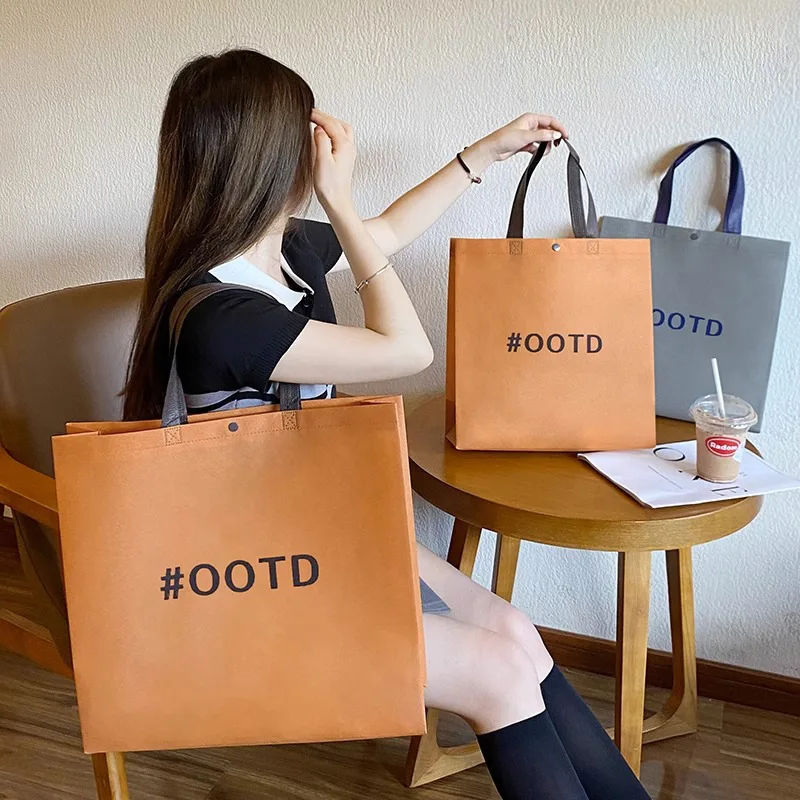 Biodegradable Reusable Competitive Price Recycled Non Woven Shopping Bag for Kids Shopping Retail Stores Birthday Gifts