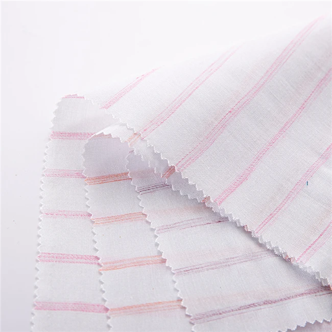 
Modern Design blue and white stripe fabric blended viscose rayon fabric 