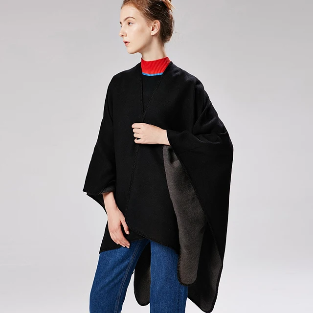Женская шаль, пончо, накидка, кардиган, элегантная накидка с открытым спереди, накидка, шаль с запахом
