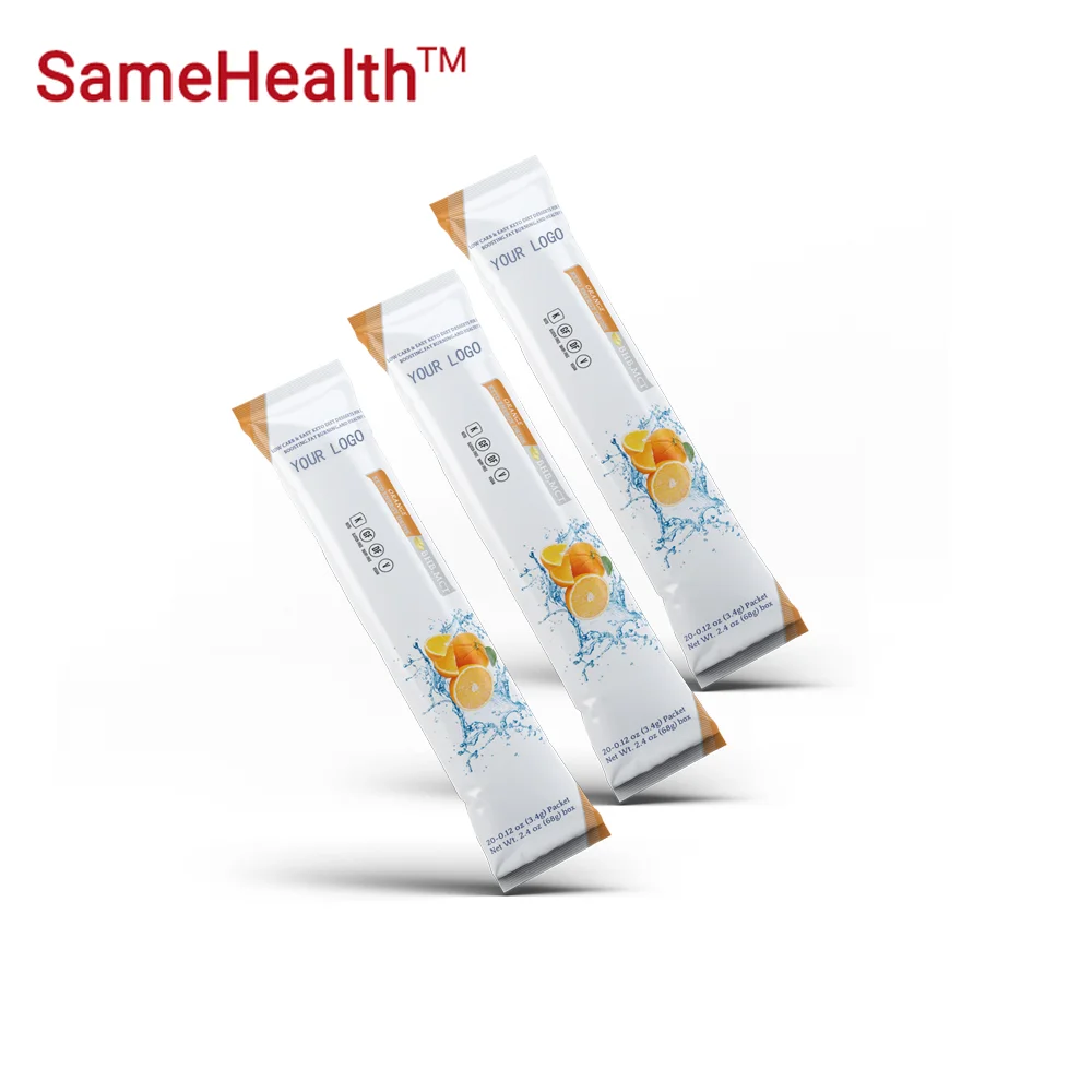 Best Seller Custom Private Label Vitamin C 1000mg Powder Solid Drink With Sachet Stick Packing