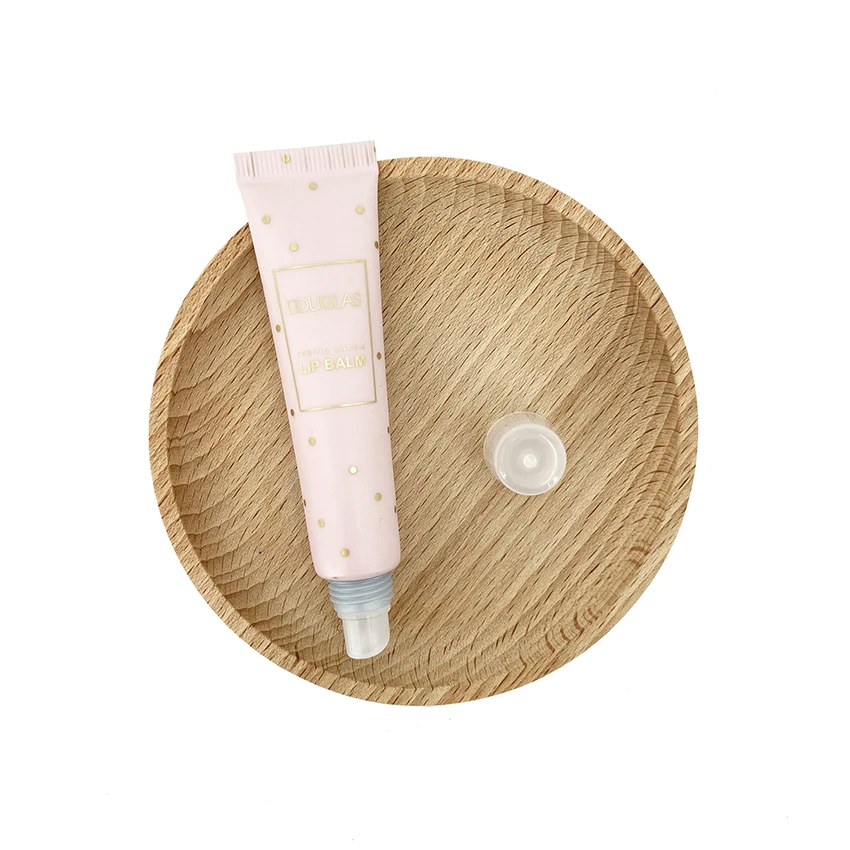 
5ml 10ml 15ml Custom lip gloss squeeze tubes empty soft packaging cosmetic lip balm pink plastic tube with logo 