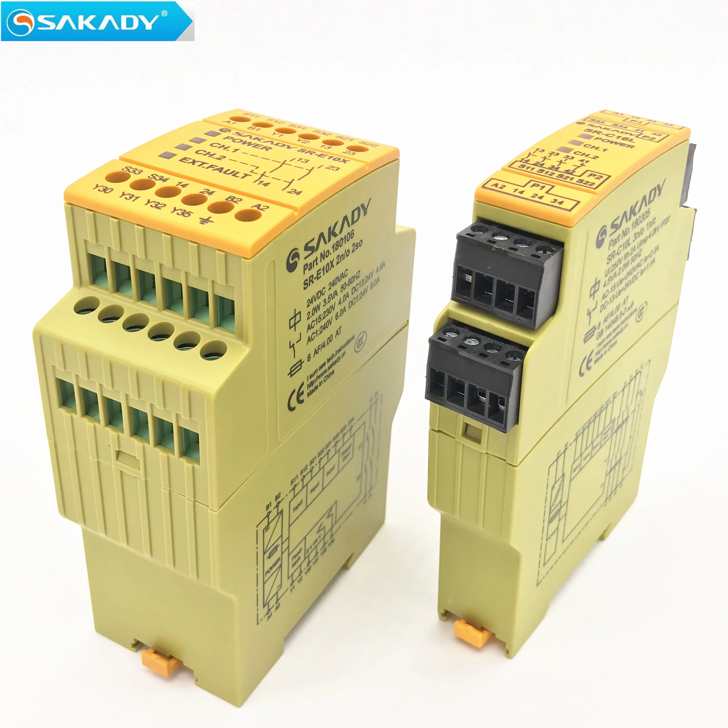 Factory Price 24VDC 3 n/o 1 n/c Safety Relay