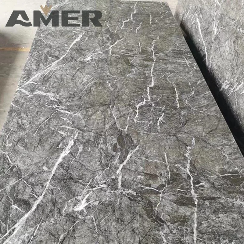 Amer factory price oem 1220*2440mm uv pvc foam marble sheet wall panel