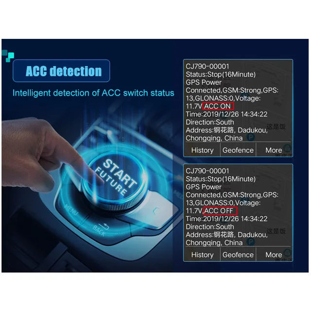 CJGPS CJ790 8PIN 3G fleet managemant SOS function vehicles smart gps tracker & locator