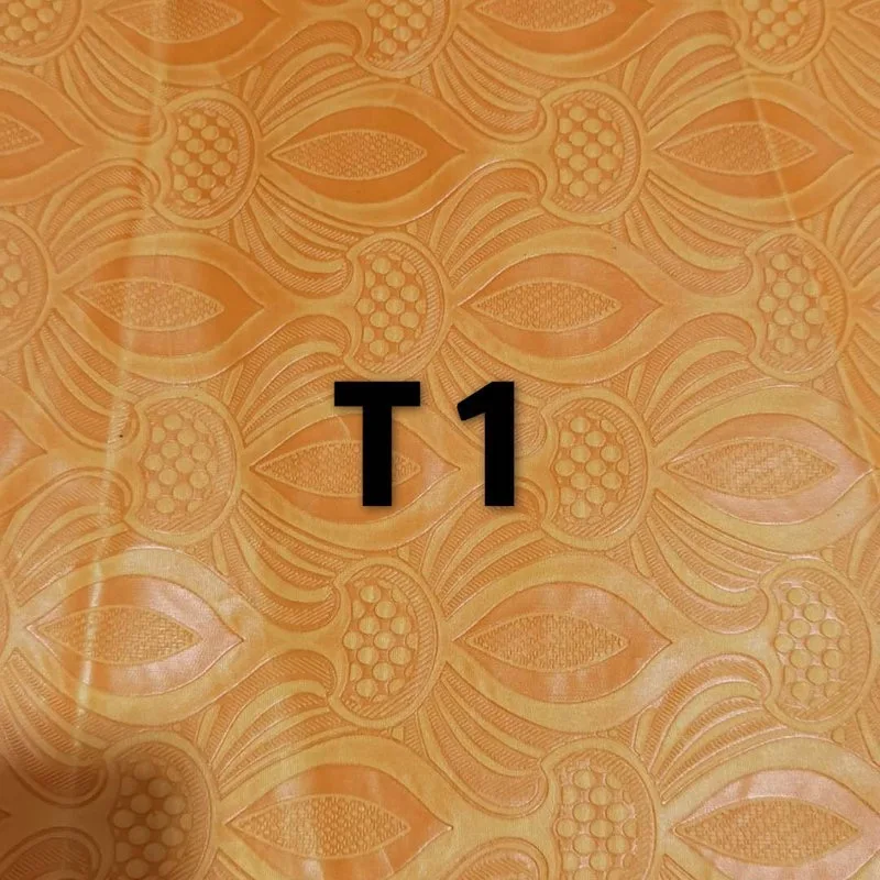 Wholesale Many design plain dyed twill bazin riche embossed satin fabric