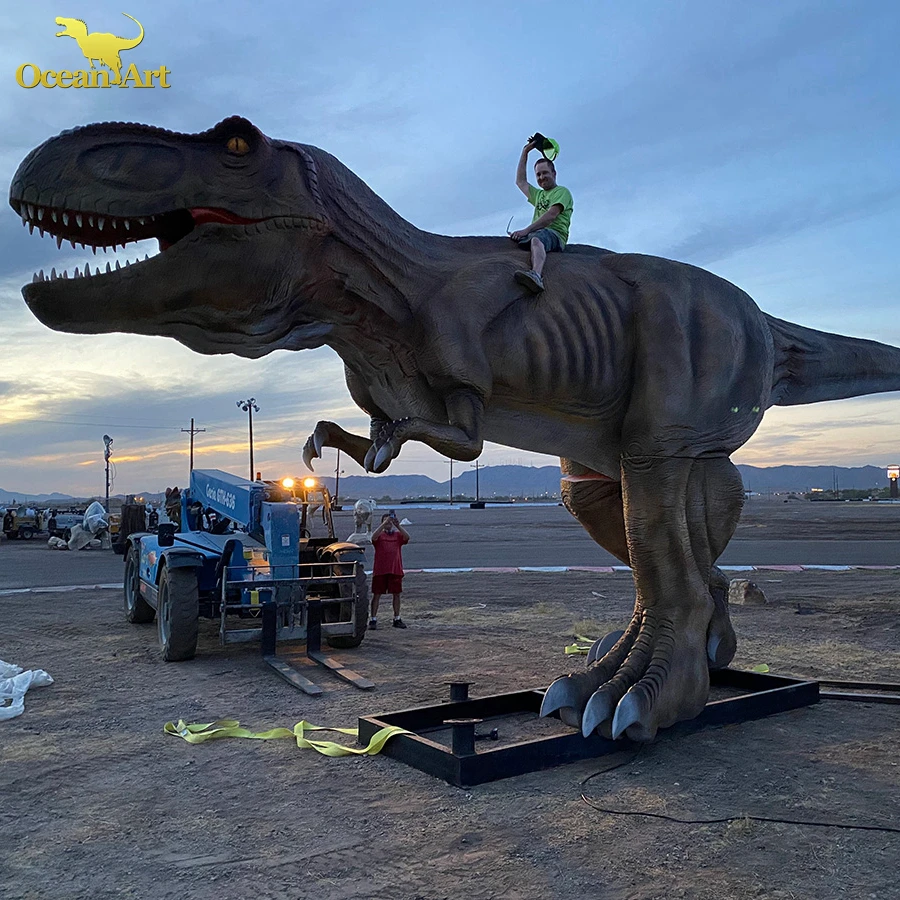 Поставщик динозавров заказной в натуральную величину T-Rex аниматронная модель динозавра для продажи