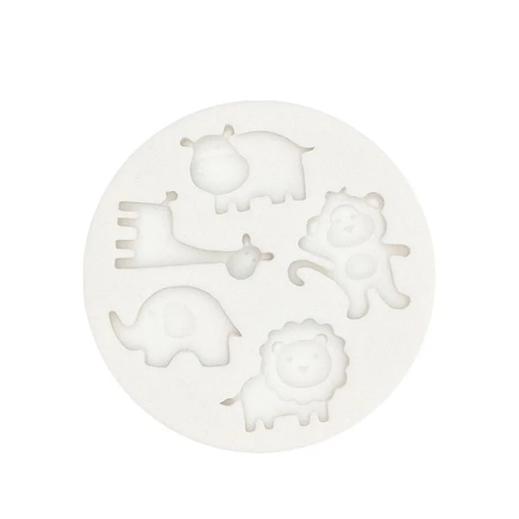 Animal Series High temperature sugar food grade 3D design silicone mold