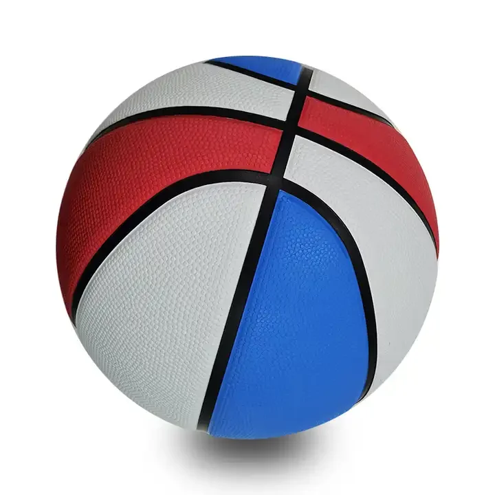 Custom Printed Official Size 7 Rubber Basketball Ball With Logo