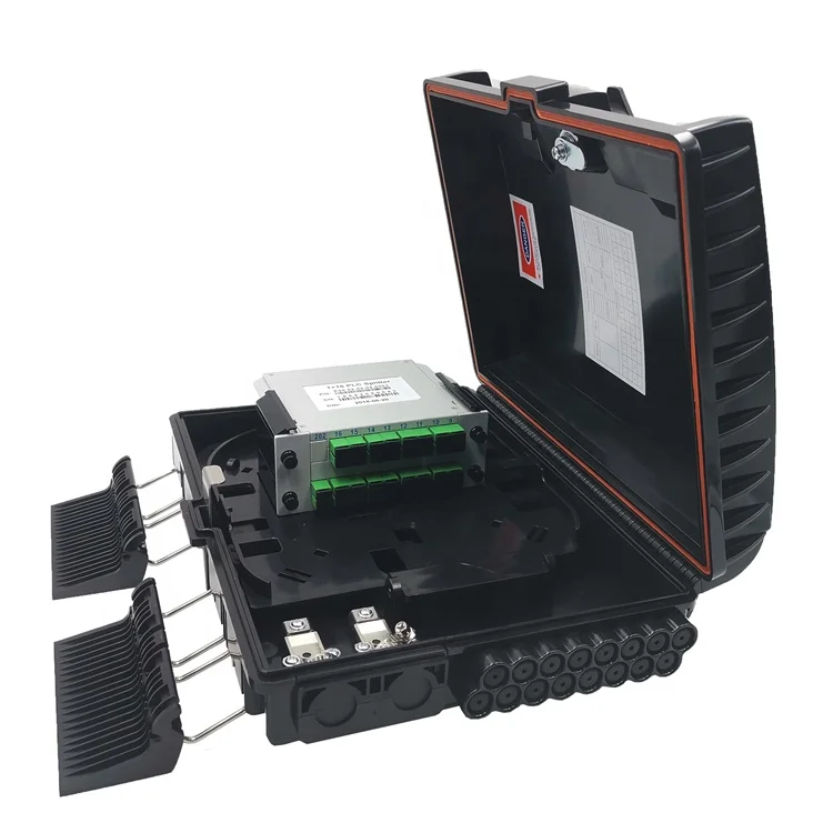 1X16 PLC Splitter Fiber Optical Distribution Boxes Wall Mount Termination Box