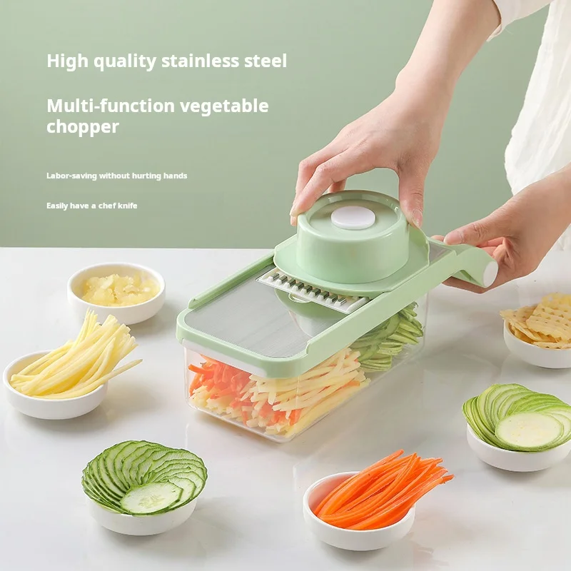 Sets Kitchen Potato Shredded Artifact Multifunctional Vegetable Cutter Cutting Coarse Silk Household Slicer Grater Manual Wipe