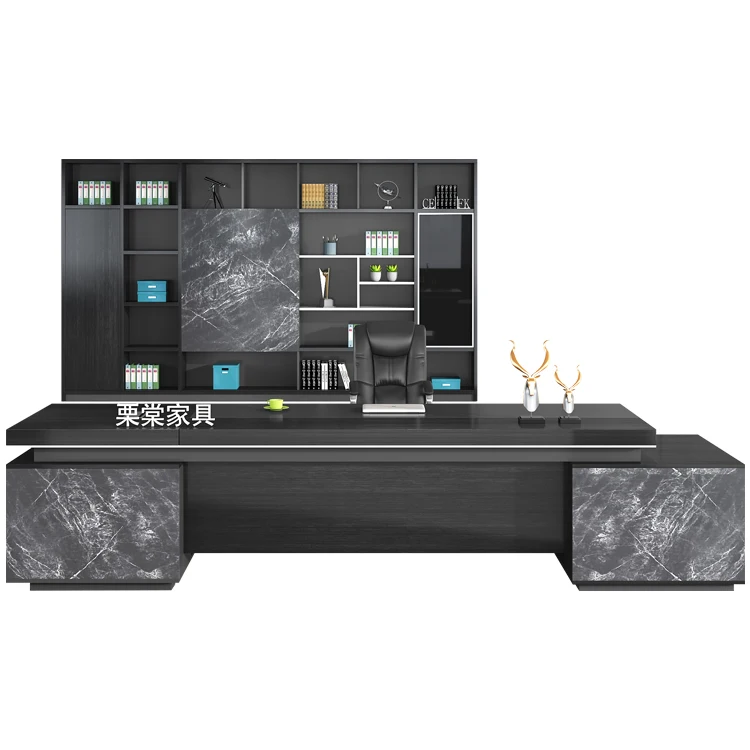 Простые Роскошные двухсторонние шкафы, современный стол, босс-менеджер, верстак