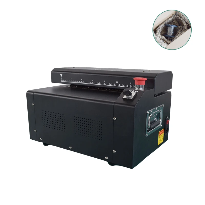 Eco-friendly Packaging Solution Recyclable Waste Boxes Cutting Carton Perforators Corrugated Paper Cardboard Shredders Machine