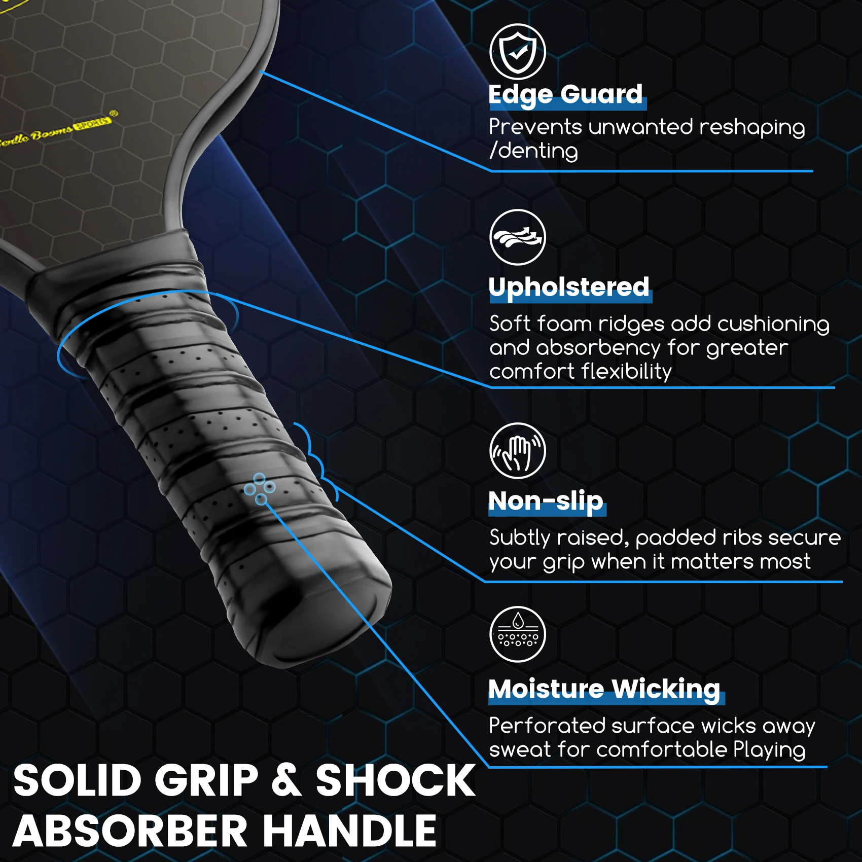 Latest Light Weight Aluminum honeycomb core Pickle Ball Paddle Pickleball Paddle And Paddle Bag