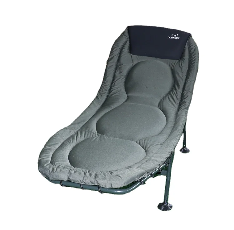 The Fine Quality Iron Army Green Adjustable Angle Height Carp Fishing Chairs Bedchair