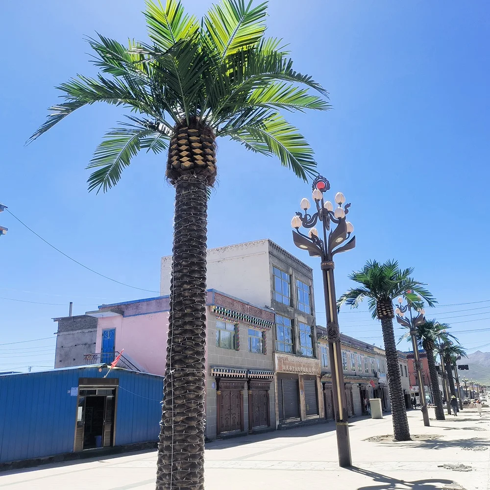 preserved coconut palm tree 3m coconut tree for outdoor high quality tall artificial palm trees