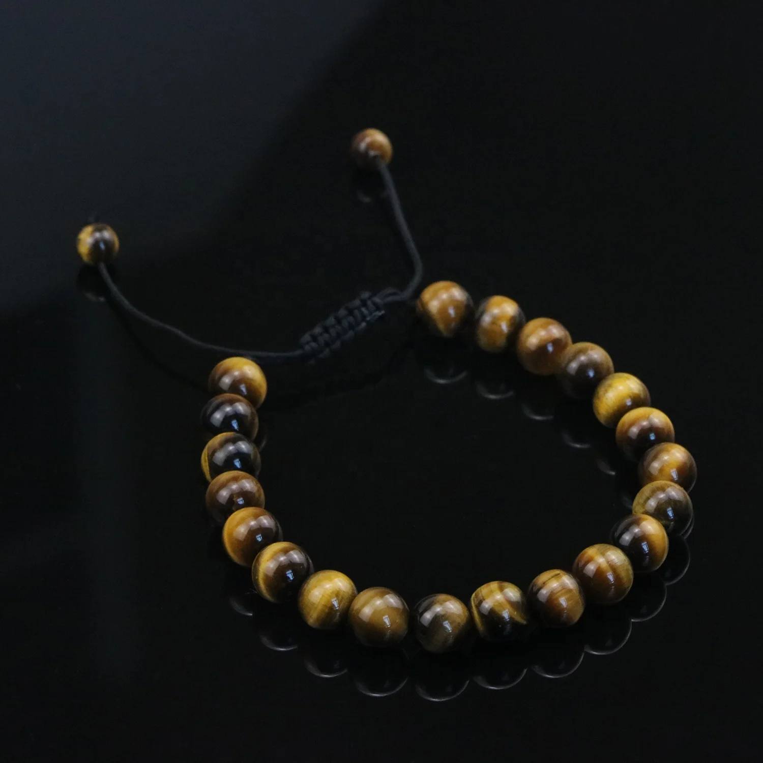  Joycuff Healing Jewelry Set Handmade Natural Stone Lava Bead Tiger Eye Bracelet