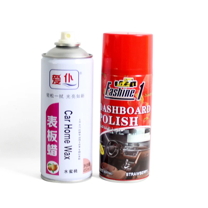 customized brand Car Silicone Wax Liquid aerosol Spray wax polish dashboard wax