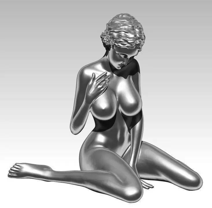 Decorative Modern Bronze Woman Figure Female Nude Sculpture