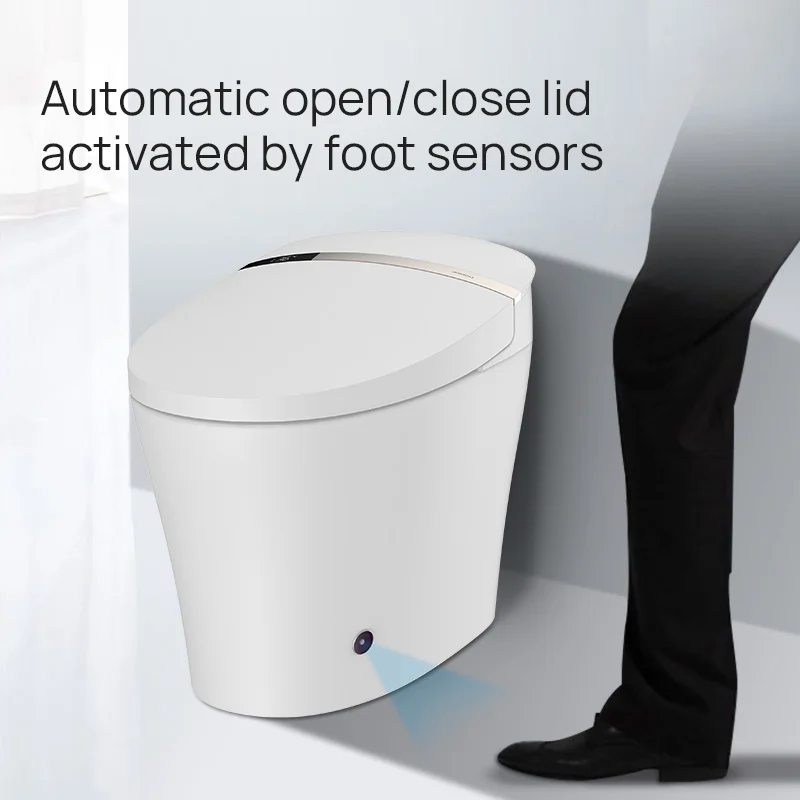 JOMOO Bathroom Remote Control Intelligent Heated Smart Toilet Bidet Auto flush Ceramic Toilet Bowl With Foot Sensors