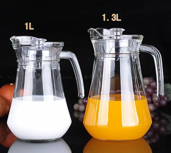 1000ml -1500ml Water Pitcher Glass Pitcher With Lid Drinking Glass Pot