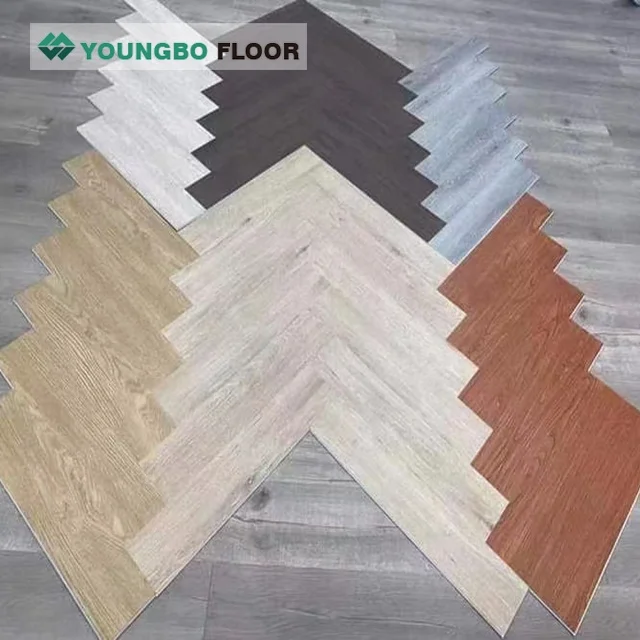 PVC Plastic Flooring Sheet LVT Floor Plank 914.4x152.4mm Self Adhesive Flooring Sticker