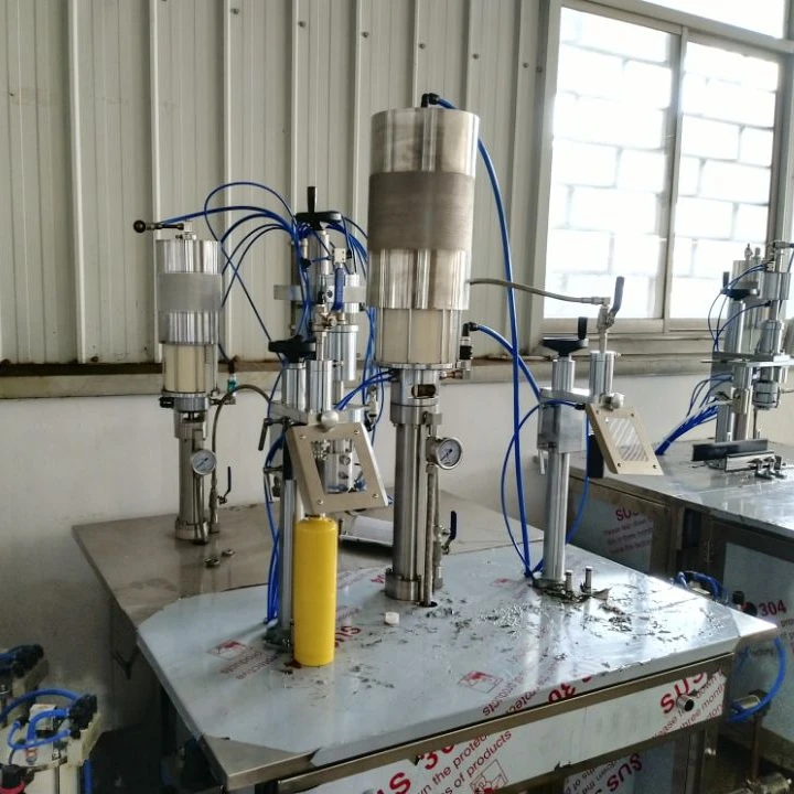 Полуавтоматический газовый наполнитель машина для розлива пропановых бутылок