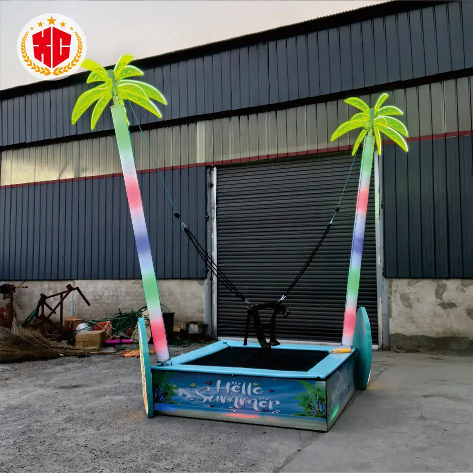 Indoor Bungee Jumping Trampoline Kids Amusement Equipment for Adventure Sports Parks and Carnival Shopping Malls