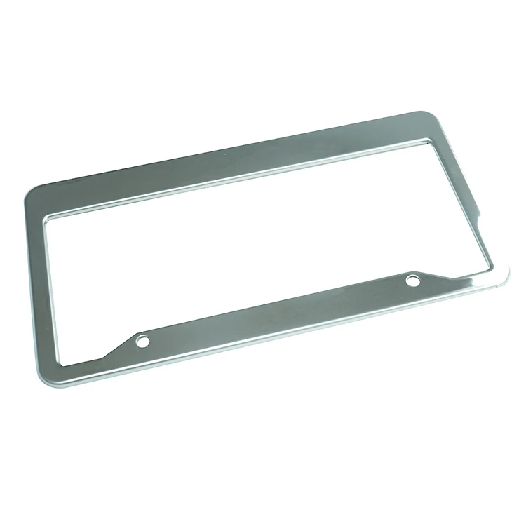 OEM/ODM factory CNC machine manufacturing stainless steel exquisite license plate frame