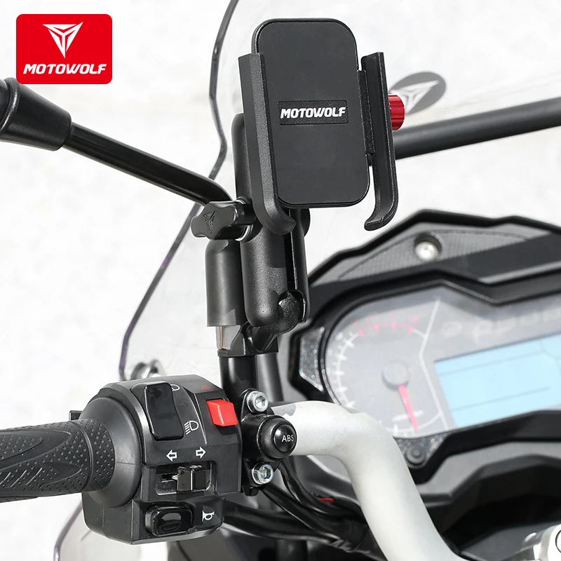 Держатель мобильного телефона Motowolf кронштейн металлический держатель