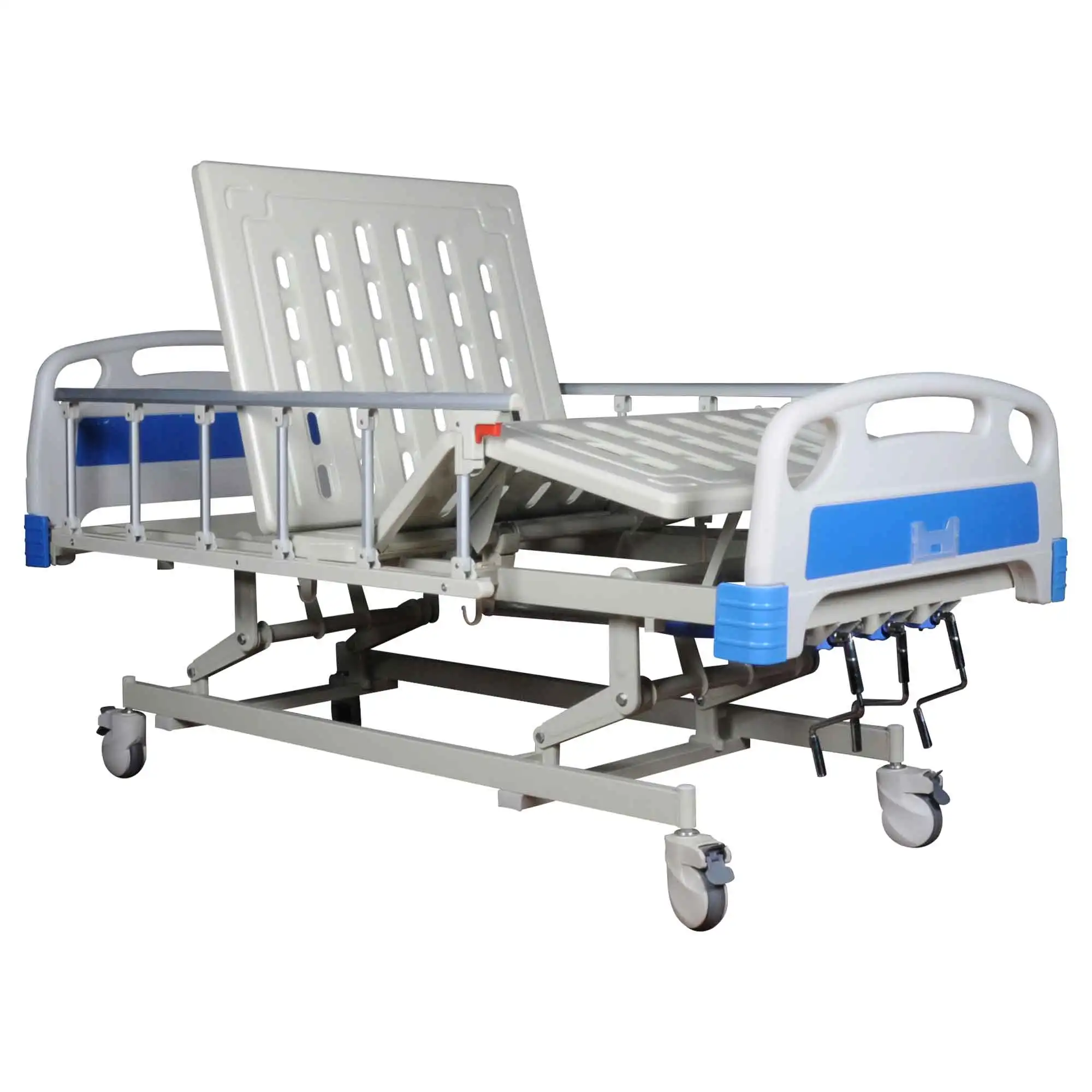 Новый дизайн премиум трехпозиционных кроватей для пациентов с ручным управлением больничной койкой