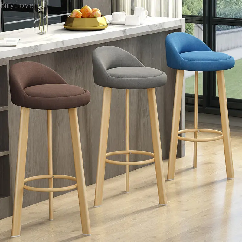 Hot sale bar chair wood wooden bar stools back kitchen breakfast bar counter chairs
