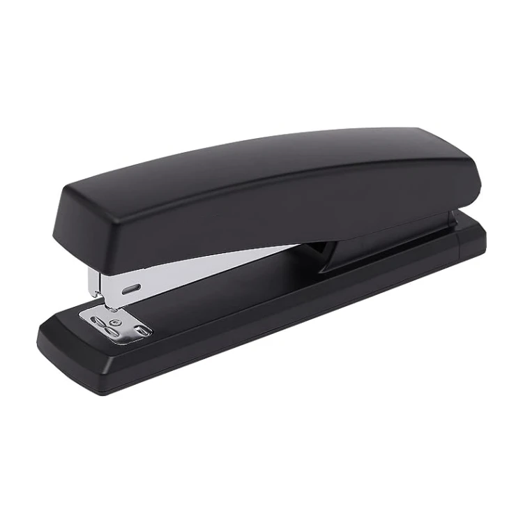 Effort Saving Stapler Stationery Professional Office Supplies Durable Plastic Black Stapler Oem Support